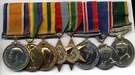 Medals group of D.G. Tubby (Photo courtesy of Mr Keith D. Tubby)